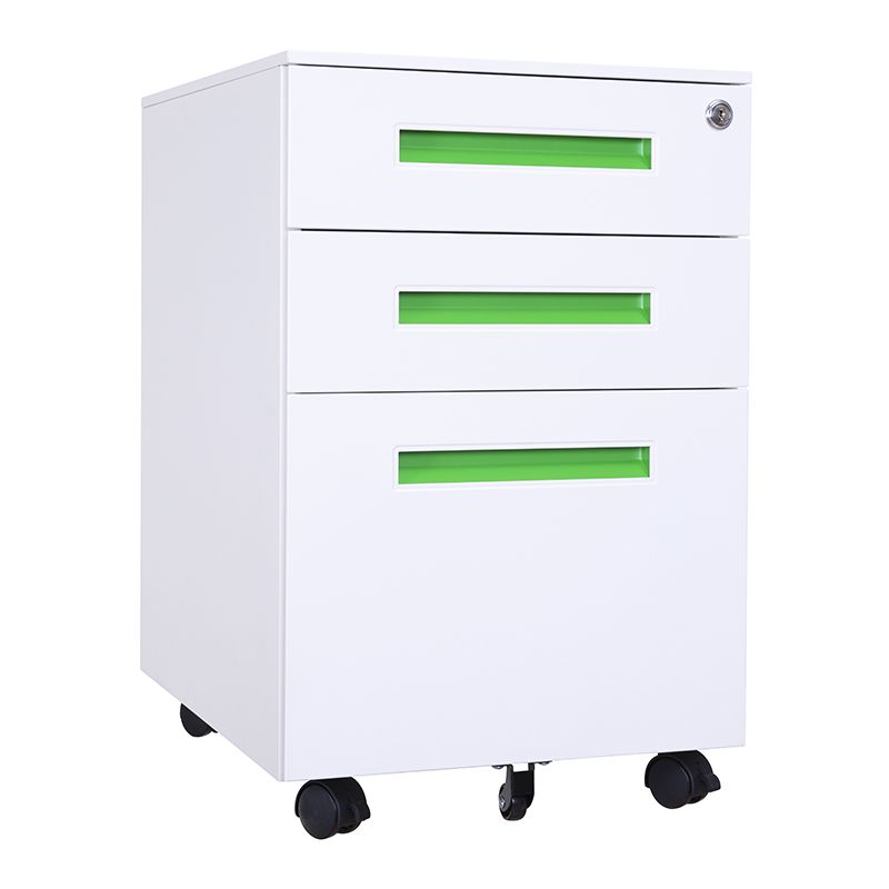 綠色扣手活動柜